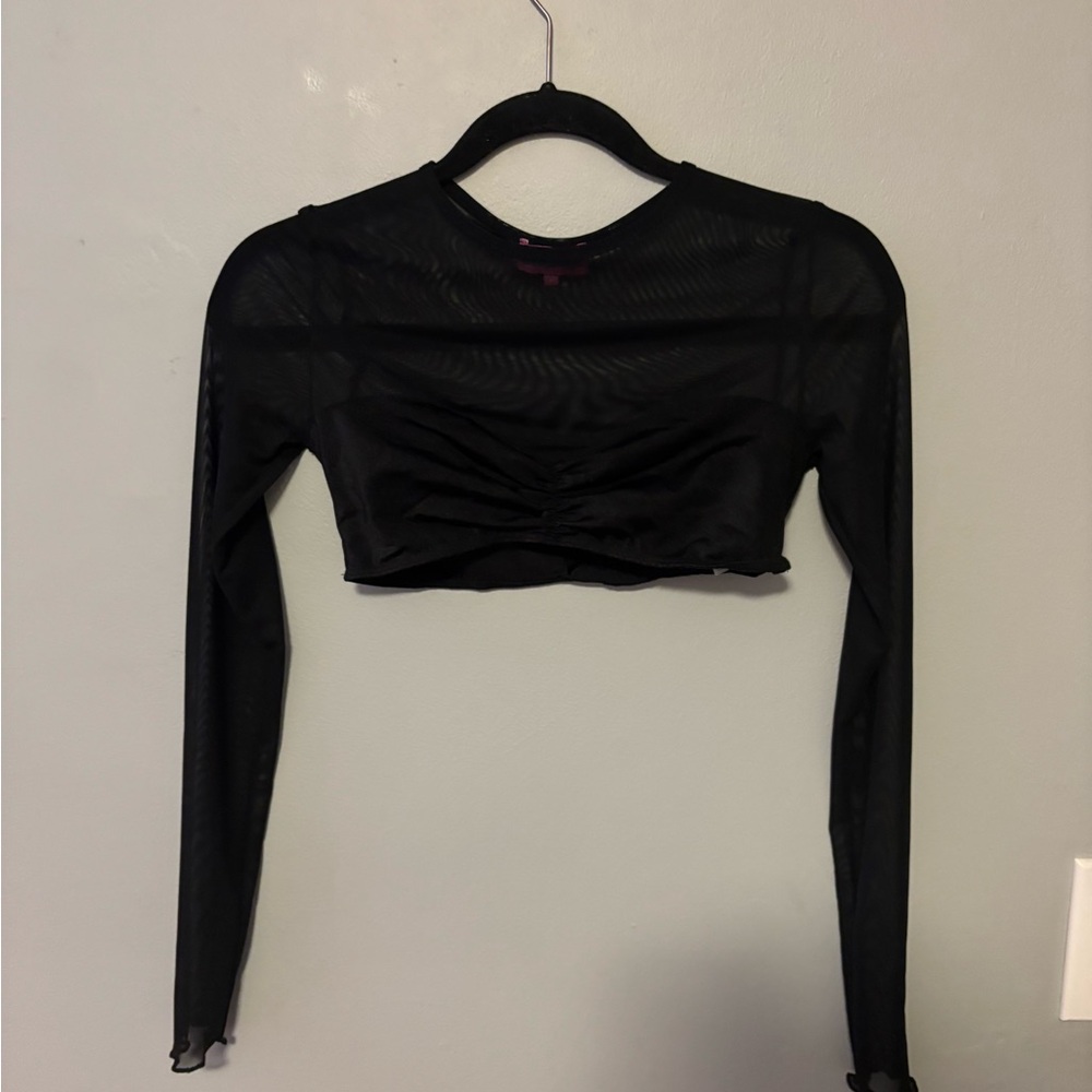 Edikted Black Fitted Ruched Bodysuit